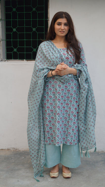 Blue Noor Kurta Set