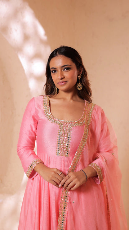 Shagna pink anarkali