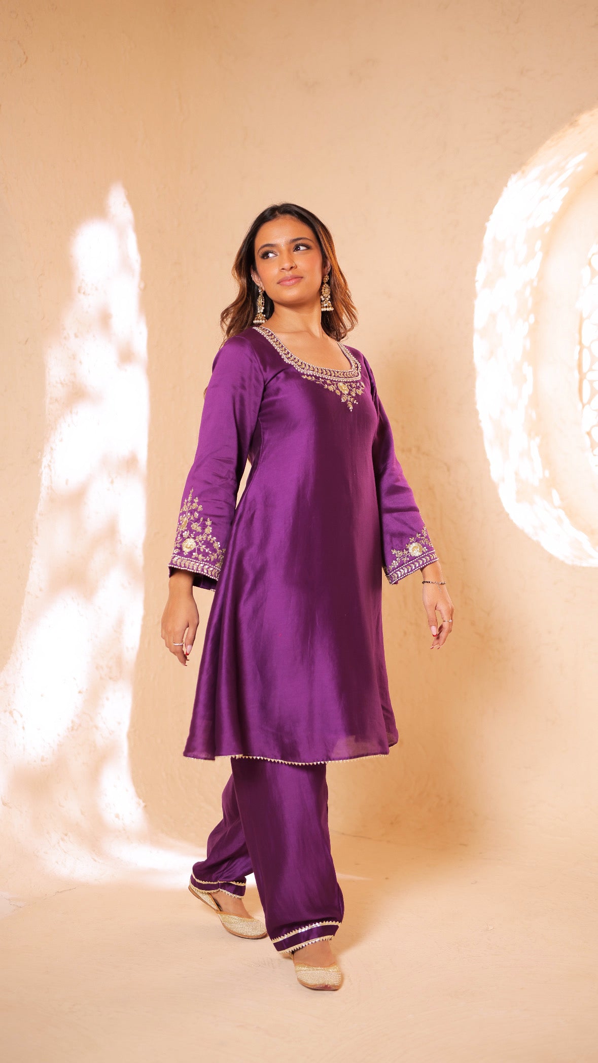 Shagna purple choga set