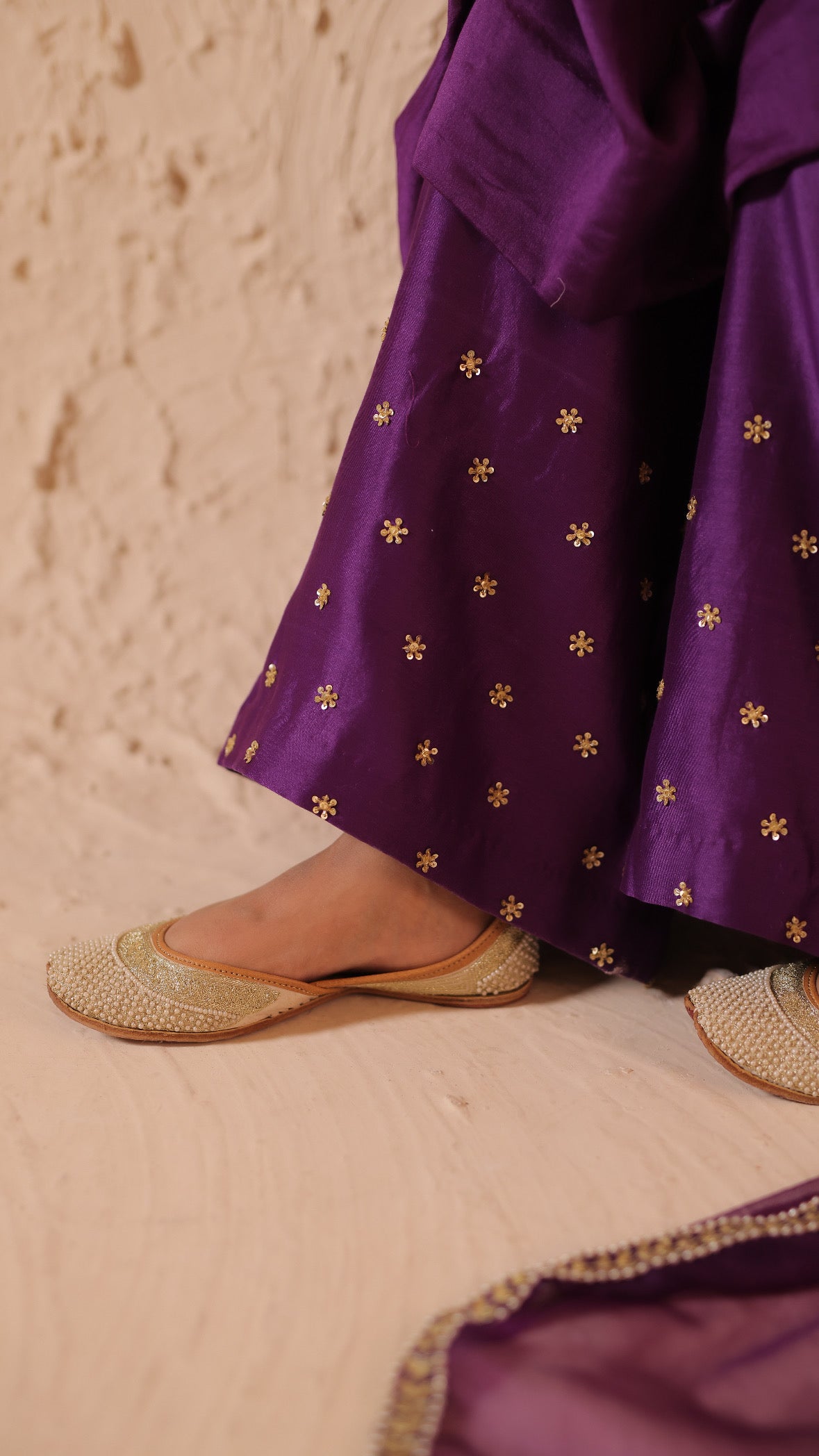 Shagna purple anarkali