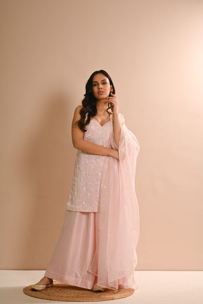 Khwab Baby Pink Sharara Set