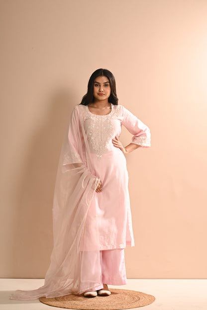 Khwab Baby Pink Kurta Set