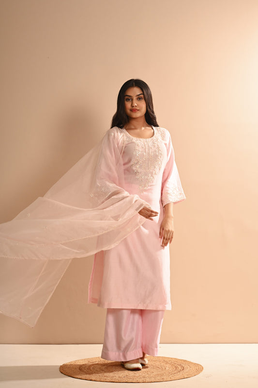 Khwab Baby Pink Kurta Set