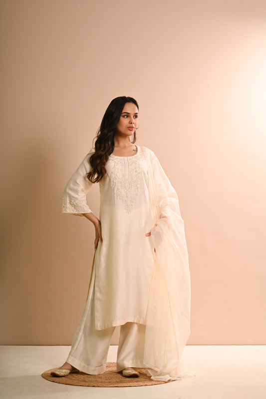 Khwab Ecru Kurta Set