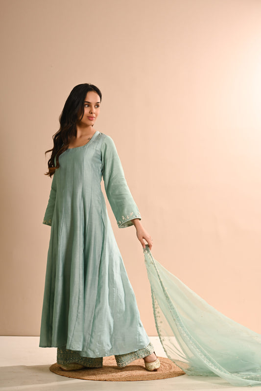 Khwab Sage Green Anarkali